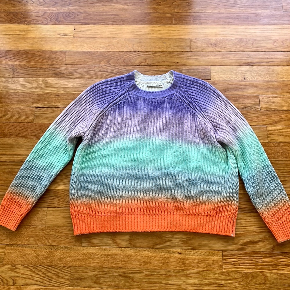 Alice + Olivia Dona ombré sweater
